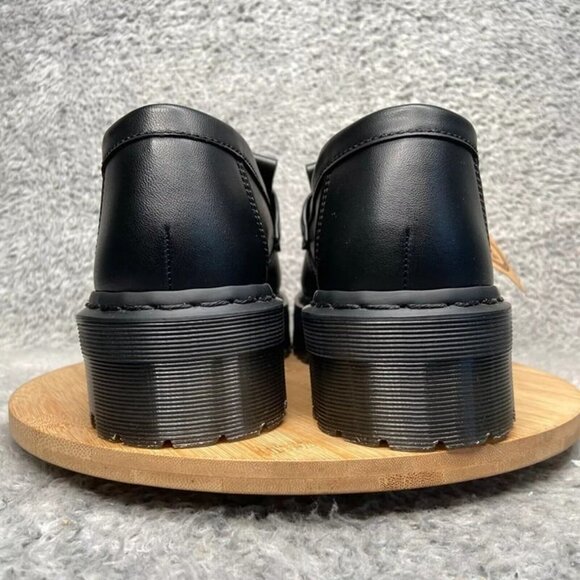 Dr. Martens Vegan Adrian Quad Mono Loafers Sizes Men Black - Picture 5 of 7